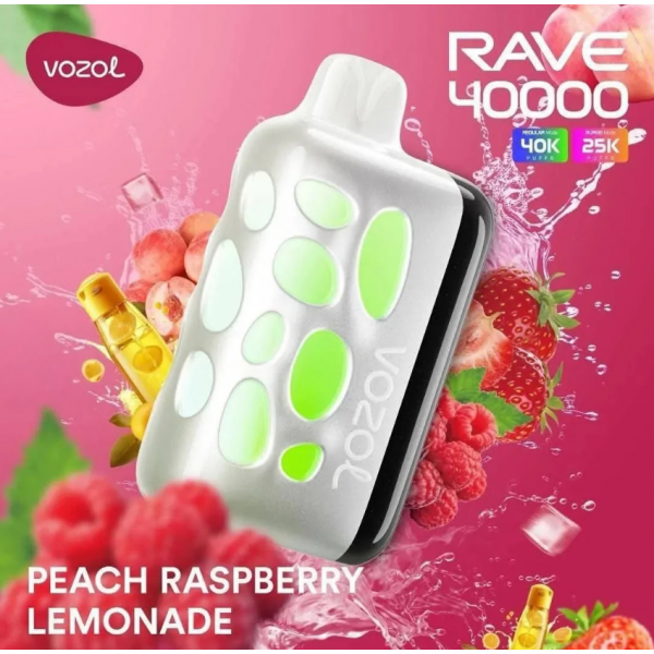 Vozol Rave 40000 Peach Raspberry Lemonade