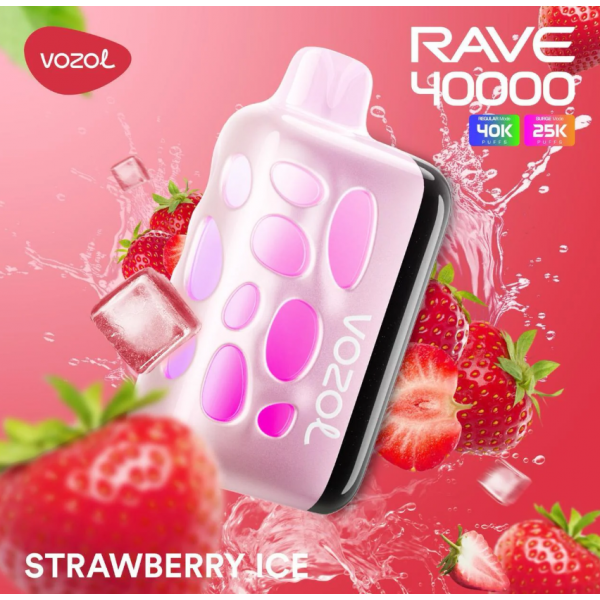 Vozol Rave 40000 Strawberry Ice